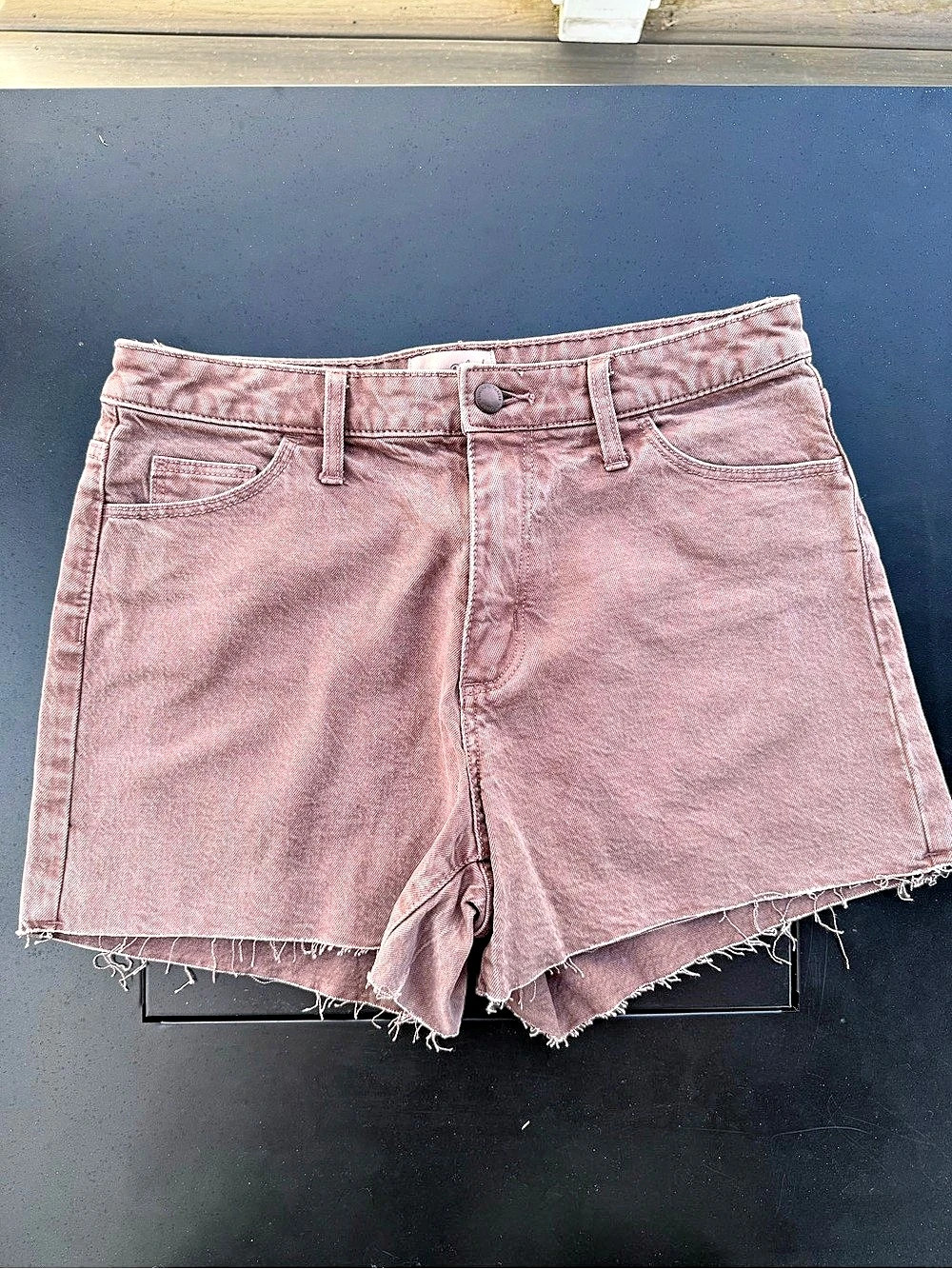 Universal Thread Vintage Midi Women's Brown Jean Shorts size 6